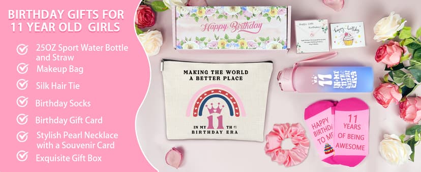 11 Year Old Girl Gifts - Cool Stuff for Teen Girls' 11th Birthday - Daughter, Niece, Granddaughter Decorations