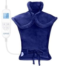 RENPHO Electric Heating Pad for Back Pain Relief, Birthday Gifts for Women Men Mom Dad Elderly, FSA Eligible Items Only List, Large Heat Pad for Neck and Shoulders, 24"x33", ETL Certified, Gray