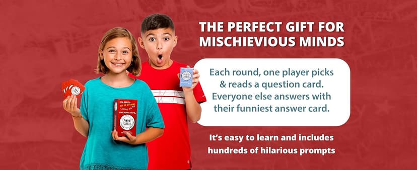 Not Parent Approved - The Hilarious Family Game Night Card Game for Kids, Teens & Tweens, The Perfect Funny Christmas & Birthday Gift for Boys & Girls
