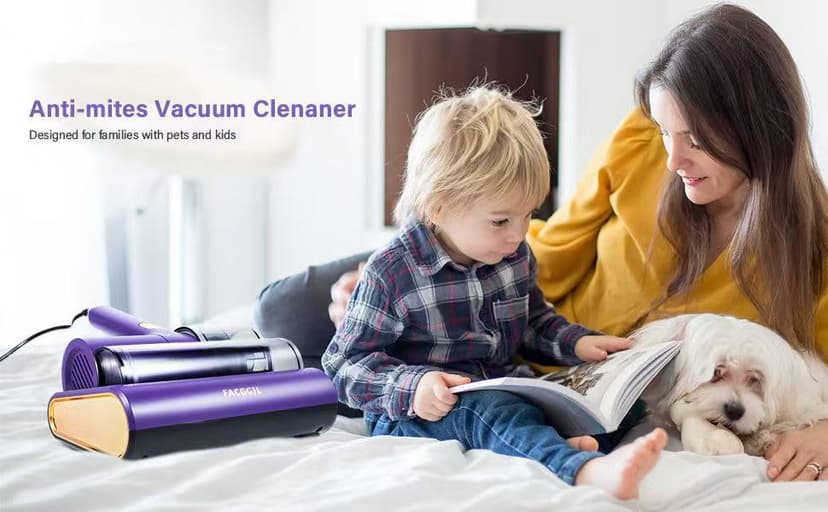 Mattress Vacuum Cleaner uv sanitizing, 16kpa Mattress Vacuum Cleaner Powerful Suction, Handheld Couch Cleaner Machine Deep Cleaner for Bed Cleaning, Sheet, Fabric Sofa Vacuuming