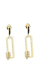 Earrings for Women Spiral threader earrings hand bent dangle earrings for women,suitable for gift giving, perfect for your birthday party, Christmas, gift giving.