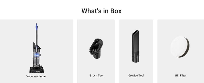 Eureka NEU10AE5 Powerful Bagless Upright Vacuum Cleaner Carpet and Floor, AirSpeed Ultra-Lightweight Vacuum Cleaner, w/ Replacement Filter, Blue