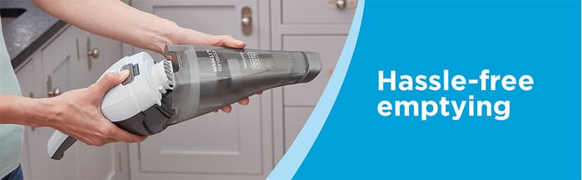 BLACK+DECKER dustbuster Cordless Handheld Vacuum, Portable Car Vacuum Cordless Rechargeable, Wall Mount, Strong Suction QuickClean (HNVC215B10)