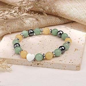 Yiyang 13th 16th 18th 21st 25th 30th 35th 40th 45th 50th 60th 65th 70th 75th 80th Birthday Gifts for Women, Natural Stone Bracelet Birthday Gifts for Women Mom Daughter Grandma Sister Coworker