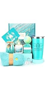 30th Birthday Gifts for Women, Unique 30 Year Old Birthday Gifts for Women, 30th Bday Decorations for Her, Gift for 30th Bday Woman w/ 16oz Coffee Cup, Candle, Bracelet, Hair Clip, Card, 7PCS