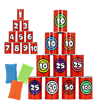 3-in-1 Vintage Giant Checkers, Tic, Tac, Toe, with Reversible Mat, 24 Chips, Family Board Game, Lawn Game, BBQ Party Favor, Indoor and Outdoor Activity for Kids and Adults