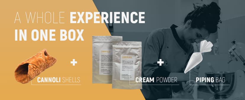 Cannoli, Gourmet Cookies. Biscotti DIY - Cannoli Experience, GIFT basket, Biscotti Italian Cookies, European Cookie, Prime Gifts for Christmas, for Friend, Women, Men or Grandma. CRAFT Your Sicilian Cannoli at Home!