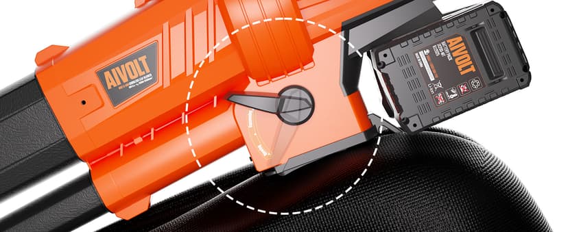 AIVOLT Brushless Leaf Blower Vacuum Mulcher 40V, Cordless Leaf Vacuum with 40L Bag, Turbo Power, 2x4.0Ah Batteries & Charger, 3-in-1 for Lawn Care, Patio Cleaning