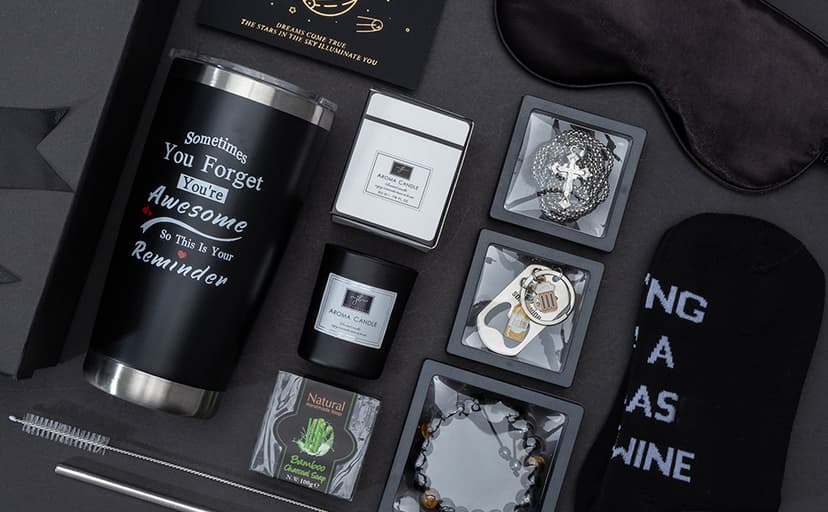 Birthday Gifts for Men Premium Gifts Baskets for Him Gifts Basket Ideas Set Thank You Gifts Man Retirement Gifts Father Birthday Presents for Dad Husband Boyfriend Box Christmas Gifts Baskets