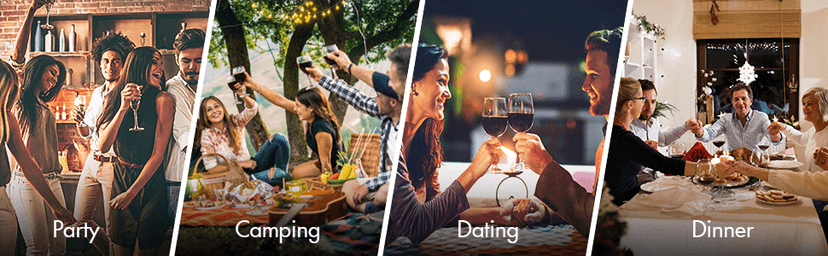 Electric Wine Opener Set by ELMWAY - Rechargeable Wine Bottle Opener & Corkscrew with Foil Cutter / 4 x Vacuum Stoppers/Premium Wine Aerator Pourer, Ideal Wine Gifts for Wine Lovers - Black