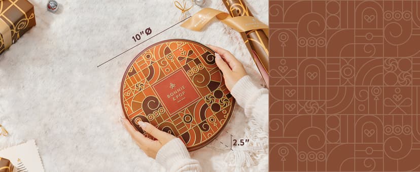 Holiday Chocolate Gift Basket- Thanksgiving and Christmas Nut and Candy Gift Box for Men, Women, Families, Corporate- Bonnie and Pop