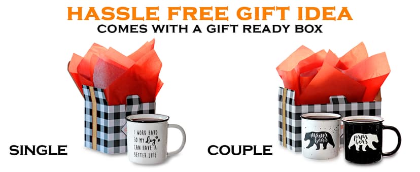 Mama Bear Papa Bear Mug Set of 2, Mom Dad Gift, Parents Couple Coffee Mug