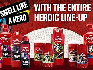 Old Spice Aluminum Free Deodorant for Men, 24/7 Freshness & Lasting Scent, Long Lasting Odor Protection, Smell Like a Hero, Batman, Black Cherry and Nightfall Scent, 3.0 oz