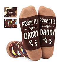 HAPPYPOP Gifts for Family Members - New Dad Gifts, Funny Dad Mom Aunt Socks