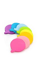 SIMONA Heart Shape Sticky Notes 8 Color Bright Colorful Sticky Pad 75 Sheets/Pad Self-Sticky Note Pads