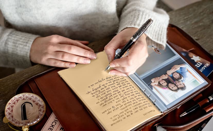 Photo Album 4x6 160 Photos, Leather Photo Albums with Writing Space With 30 Writing Paper, Travel Family Wedding Kids Graduation Ultrasound Baby Picture Album Scrapbook Photo Album