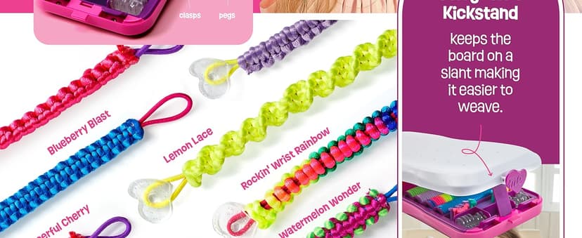 Pretty Me Friendship Bracelet Making Kit for Girls - Crafts for Girl - String Bracelets Maker - Gifts for 8-12 Year Old Kid - Birthday Gift Ideas & Kits Toys Ages 8, 9, 10, 11, 12 - Kids Age 8-12 Olds