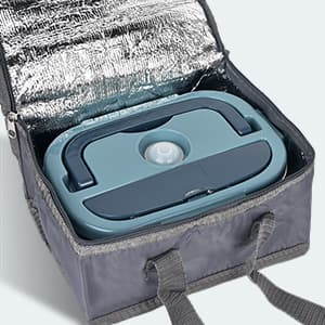 Electric Lunch Box Food Heater, 60-80W Heated Lunch Box for Adults, 12V 24V 110V Portable Food Warmer LunchBox for Car Truck Work with 304 Stainless Steel Container, Driver Trucker Gifts for Dad