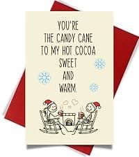 Cheerin Funny Greeting Card with Envelope - Anniversary Card - Romantic Birthday Card - Hilarious Gifts for Him Her Girlfriend Boyfriend Wife Husband