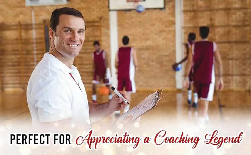 Basketball Coach Appreciation Gifts 2025 - Basketball Coach Christmas Ornament, Ceramic Sports Ornaments for Christmas Tree, Thank You Gifts for Mentor from Basketballs Athletes Team