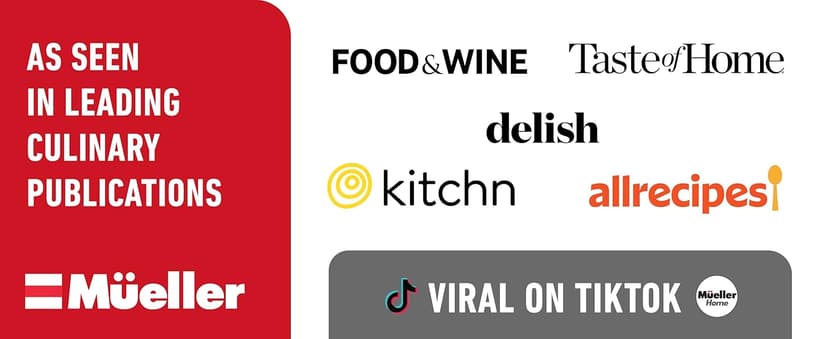 Mueller Pro-Series 10-in-1, 8 Blade Vegetable Chopper, Mandoline Slicer, Food Chopper with Container, Fruit Slicer, Kitchen Gadgets & Accessories, Home Essentials