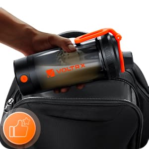 VOLTRX Electric Protein Shaker Bottle - USB Rechargeable Mixer Cup for Shakes and Meal Replacements, BPA-Free Tritan, 24oz