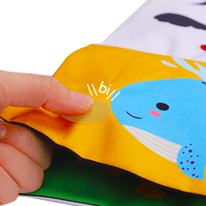 Tummy Time Baby Mirror Infant Toys Newborn 0 3 Months Brain Development with Crinkle Cloth Book Teether Black and White High Contrast Baby Toys 2 4 5 0-6 Month Boys Girls Sensory Activity Shower Gifts