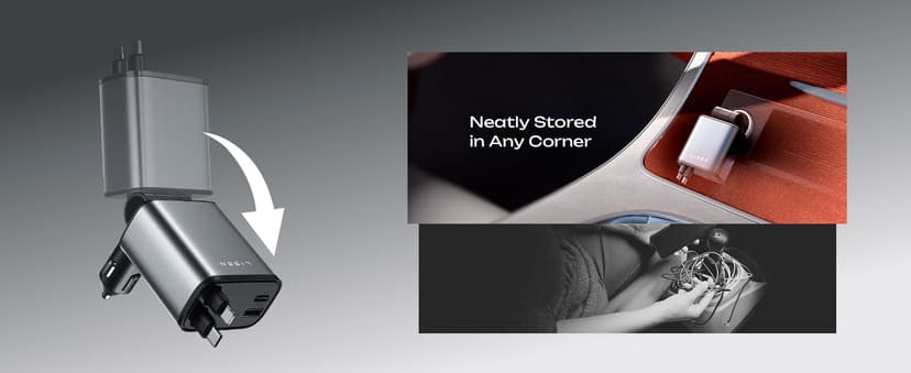 LISEN Retractable Car Charger, 69W USB C Car Accessories Adapter for iPhone 17 USB C Charger Fast Charging, Gifts for Women Men, Travel Essentials, for iPhone 17 Pro Max Air 16 15 14 13 12 Samsung S25