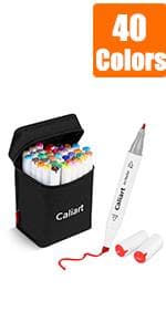 Caliart 176PCS Art Supplies Sketching Kit with 100 Sheets 3-Color Sketch Book, Graphite Colored Charcoal Watercolor & Metallic Pencils, School Supplies Gifts for Artists Adults Teens Girls Boys Kids