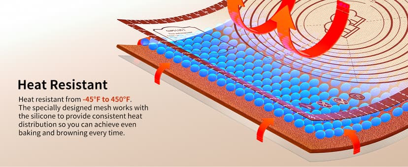 26x16 Inch Extra Thick Silicone Baking Mat with Measurements, Non-slip and Reusable - For Cookies, Bread, Pastry