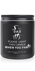 UDIKEFO Funny Gifts for Men, Gifts for Him, Christmas Gifts for Boyfriend Men, Anniversary Romantic Gifts for Him Boyfriend Husband,Candles Gifts for Men, Long Burning & Highly Scented