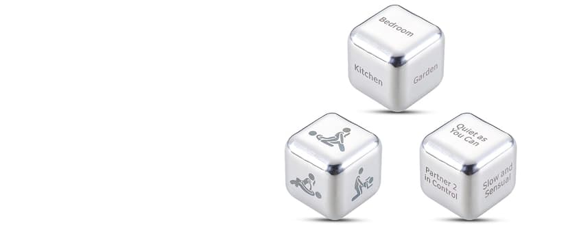 Anniversary Steel Gifts for Him Her Date Night Dice Gift for Boyfriend Girlfriend Wife Husband Couple Women Men Food Dice Decider Sweetest Day Birthday Wedding Valentines Christmas White Elephant