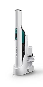 Kenmore DS1020 16V Cordless Stick Vacuum Lightweight 2-in-1 Handheld, LED Headlight with 2-Speed Power Control for Hardwood Floor, Carpet & Pet Hair, 16 Volts, Gray-Blue
