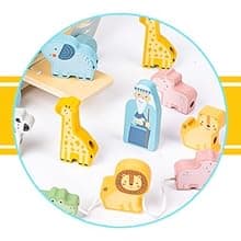 Wooden Noah’s Ark Toy - Baptism Gifts for Baby Girl, Boys & Kids | Fun Colorful Christening & Baptismal Gifts for Boys & Girls | Christian & Catholic Baby Gifts | Noahs Ark Toys for Toddlers from 2