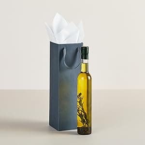 Hallmark 9" Medium Graduation Gift Bag with Tissue Paper (Gold and Silver Mortarboards on Black) for College, High School, 8th Grade, Kindergarten, Nurses