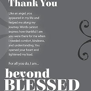 Beyond Blessed Angel with Thank You Sentiment - Gratitude/Appreciation/Thank You Gift for Friends/Mentor/Co-Worker/Neighbor