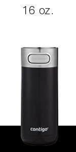 Contigo Luxe Vacuum-Insulated Stainless Steel Thermal Travel Mug 16 Ounces Stainless Steel