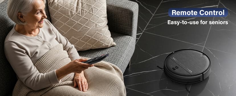 Robot Vacuum and Mop Combo, 2-in-1 Robot Vacuum Cleaner, Perfect for Pet Hair, Hard Floor and Carpet, Anti-Bump, Anti-Fall, App, Voice and Remote Control