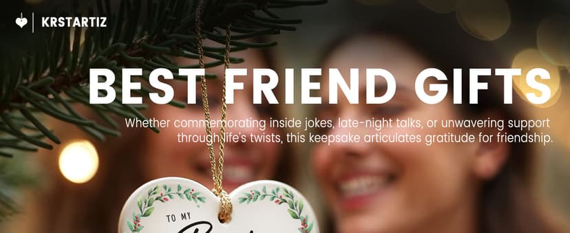 Bestie Gifts for Women Friendship, Best Friend Birthday Gift for Women, Thank You Ornaments, Appreciation Friendship Gifts for Best Friends Lady, BFFs Soul Sister, Bestie Stuff