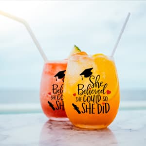 Perfectinsoy You're My Person Funny Stemless Wine Glass, Best Friend Wine Glass for Women, Perfect Birthday, Wedding, Christmas, Mother's Day Gift for Women Friend