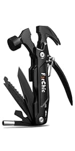 12 in 1 Hammer Multitool, Stocking Stuffers for Adults, Mens Gifts for Christmas, White Elephant Gifts for Adults, Christmas Gifts for Men, Dad, Him, Grandpa, Husband, Boyfriend