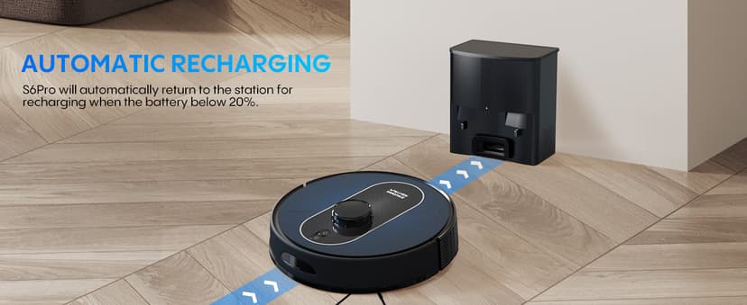 Robot Vacuum and Mop with Self-Empty Base: 5000Pa Suction, LiDAR Navigation, Smart Obstacle Avoidance, Home Mapping, No-Go Zone, 60-Day Hands-Free, Idear for Homes with Pets, Carpet & Hard Floors