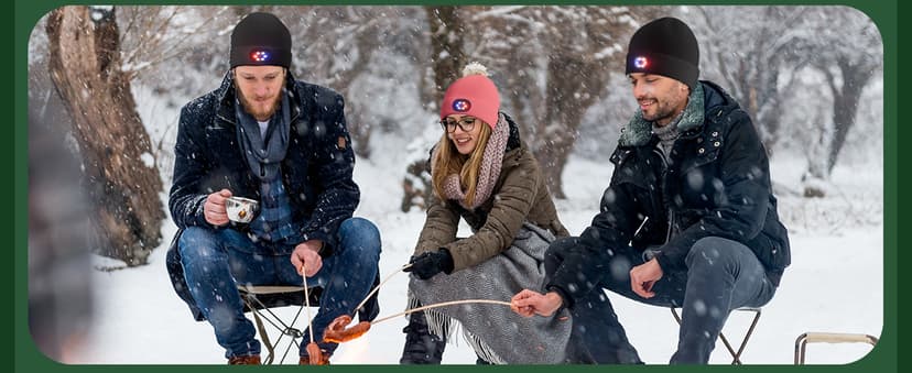 Unisex Beanie with The Light, Gifts for Men Women Husband Him