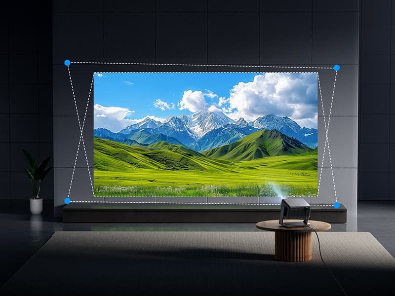 Goodee Viedo Projector With Wifi And Bluetooth, Smart Movie System/ Dolby Audio/ Auto Focus & Keystone Portable Projector, 4k Video Decode & 1080p Native For Home Theater / Outdoor