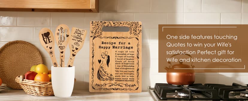 Wedding Gifts for Couples Marriage Cutting Boards Anniversary Newlywed Gift for Friend Inspiring Marriage Gifts Bridal Shower Gifts for Bride Cutting Boards for the Kitchen
