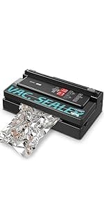 MAGIC SEAL 16'' Commercial Vacuum Sealer Machine, Meat Sealer Vacuum Packing Machine with Double Pump and Auto Cooling System, Sealing and Vacuum Time Control, Compatible with Mylar Bags