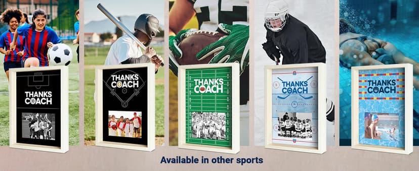 ChalkTalkSPORTS Premier Basketball Photo Frame | Thanks Coach