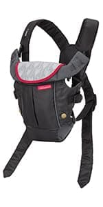 Infantino Flip 4-in-1 Convertible Baby Carrier, Adjustable, Ergonomic Babywearing, Registry Essential, Baby Carrier for Newborn to Toddler, Gray