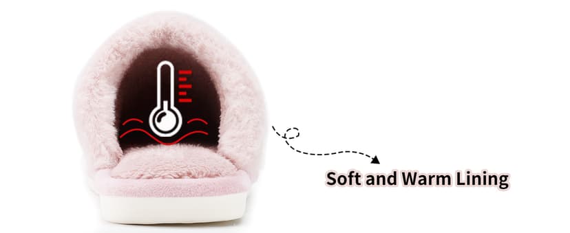 Cozy Slippers for Women Indoor and Outdoor Fuzzy House Shoes with Memory Foam Anti-Skid Sole Gifts for Women Mom Ladies
