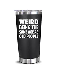 NewEleven Gifts For Men, Women - Funny Gag Gifts Ideas For Dad, Mom, Grandpa, Grandma, Husband, Wife, Uncle, Him - 40th 50th 60th 70th 80th Birthday Gifts For Men Women – 20 Oz Tumbler